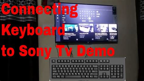 can you hook up a keyboard to a smart tv